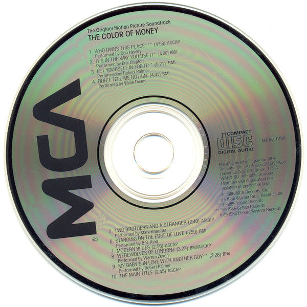 Various : The Color Of Money - The Original Motion Picture Soundtrack (CD, Comp)