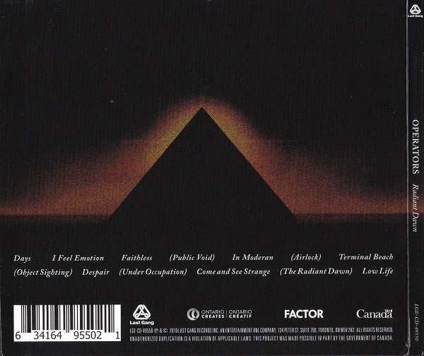 Operators (2) : Radiant Dawn (CD, Album, Dig)