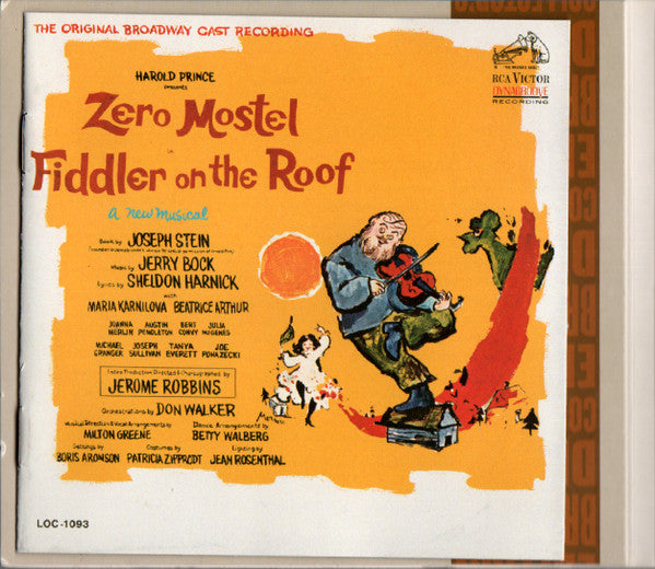 Zero Mostel, Sheldon Harnick, Jerry Bock : Fiddler On The Roof (The Original Broadway Cast Recording) (CD, Album, Dlx, RE, RM)