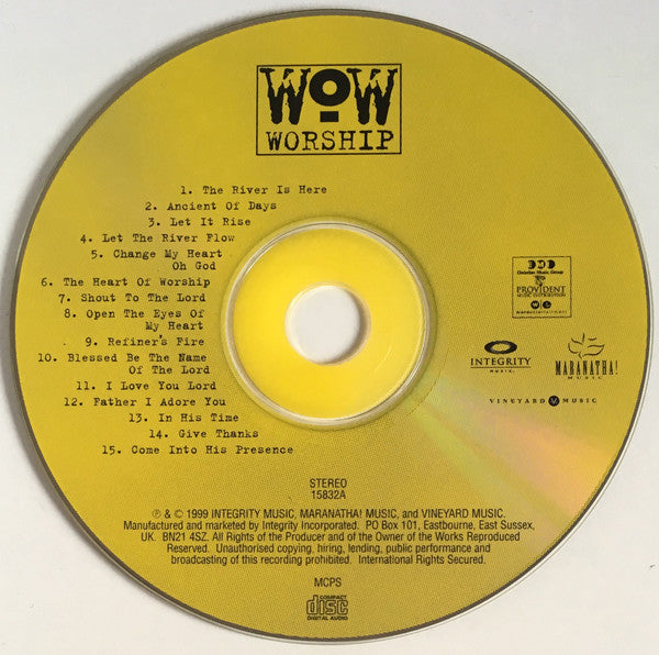 Various : Wow Worship (Today's 30 Most Powerful Worship Songs) (2xCD, Comp)
