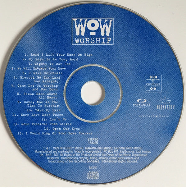 Various : Wow Worship (Today's 30 Most Powerful Worship Songs) (2xCD, Comp)