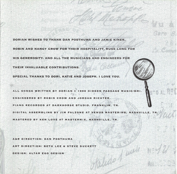 Dorian (43) : Piano Passages - Passage To Mystery (CD, Album)