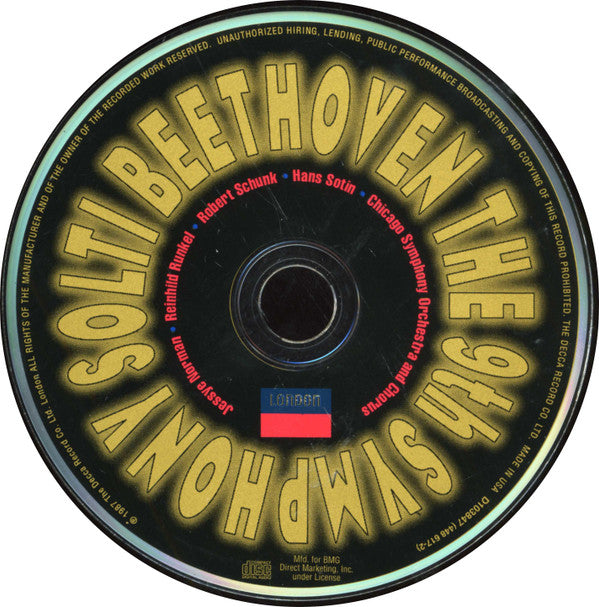 Beethoven*, Solti* : The 9th Symphony (CD, Album, Club, RE)