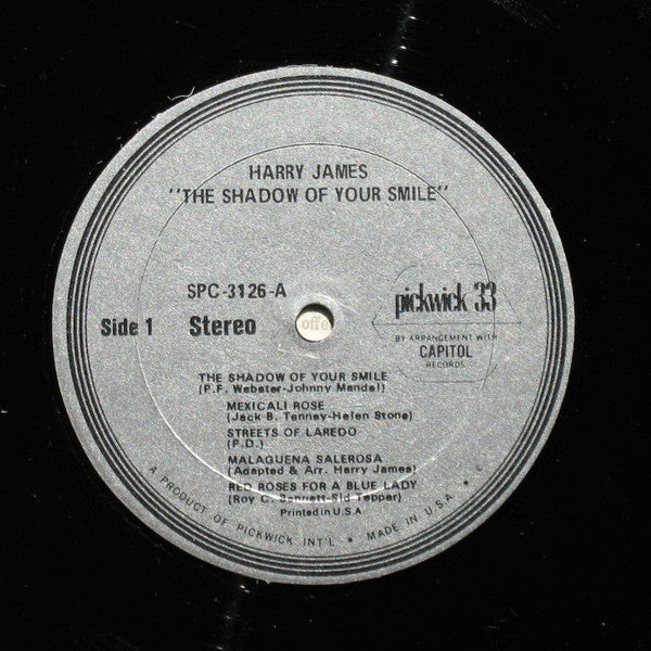Harry James & His Orchestra* : The Shadow Of Your Smile (LP, Album, RE)