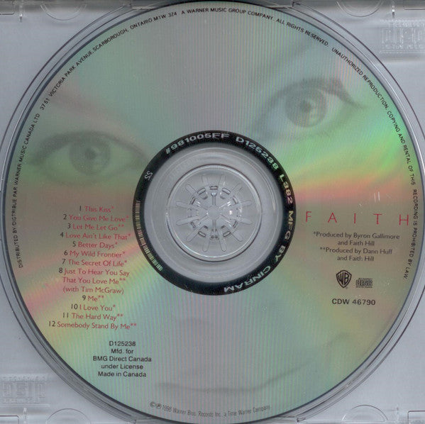 Faith Hill : Faith (CD, Album, Club)