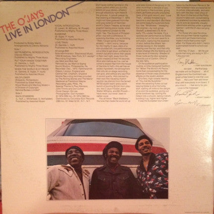 The O'Jays : Live In London (LP, Album)