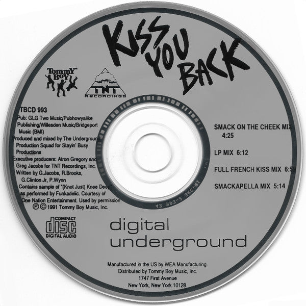 Digital Underground : Kiss You Back (CD, Maxi)
