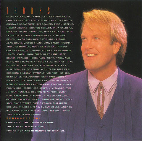 John Tesh With The Colorado Symphony Orchestra : Live At Red Rocks (CD, Album, Club)