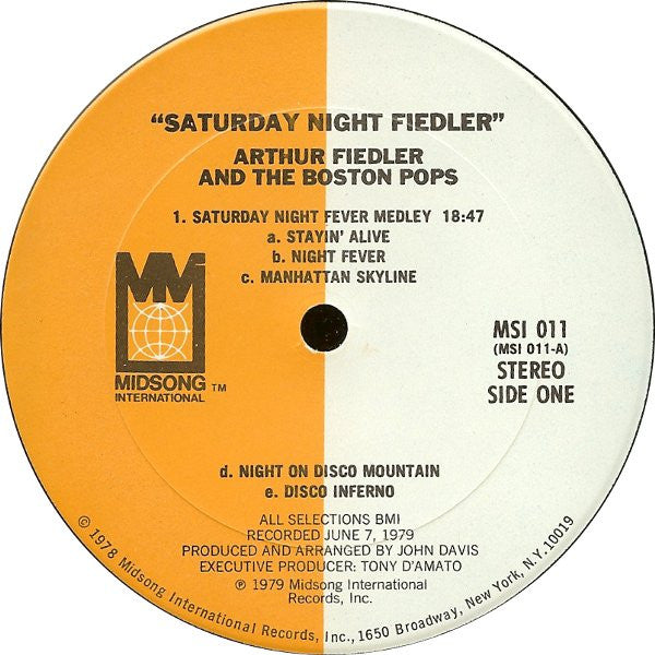 Boston Pops Orchestra, Arthur Fiedler : Saturday Night Fiedler (LP, Album)