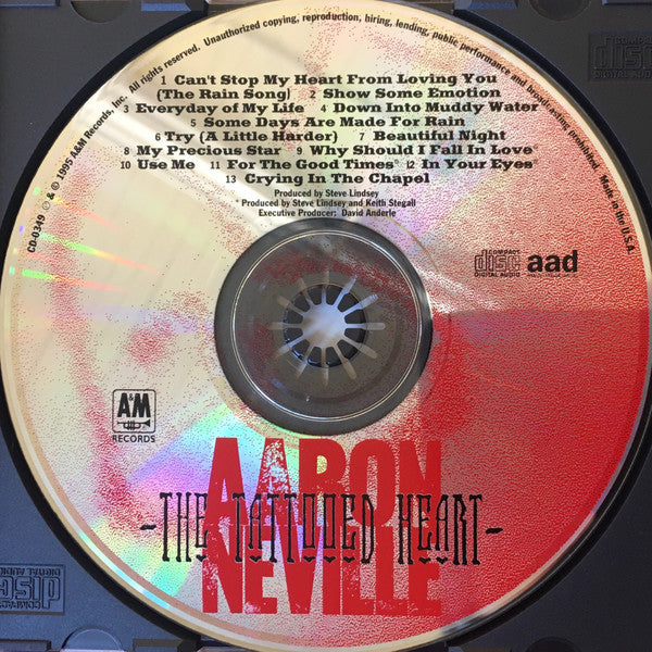 Aaron Neville : The Tattooed Heart (CD, Album, Club, CRC)