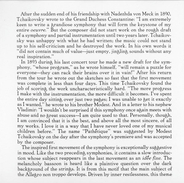 Peter I. Tchaikovsky*, Leipzig Gewandhaus Orchestra*, Kurt Masur : Symphony No. 6 "Pathétique" (CD)