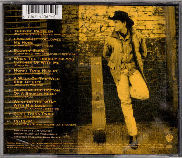David Ball (3) : Thinkin' Problem (CD, Album, RP)