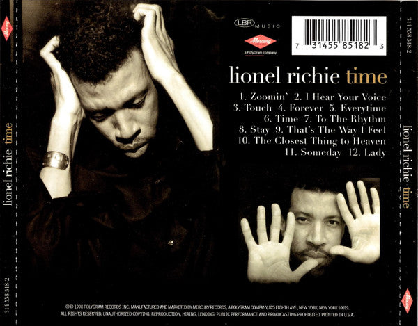 Lionel Richie : Time (CD, Album)