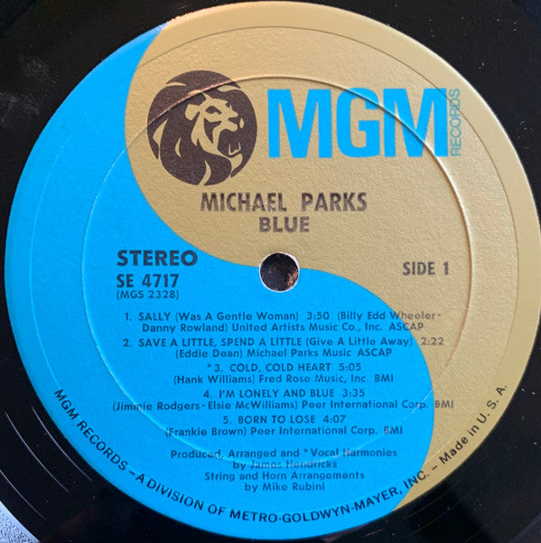 Michael Parks (3) : Blue (LP, Album)