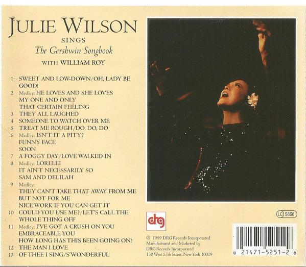 Julie Wilson : Sings The Gershwin Songbook (CD, Album)