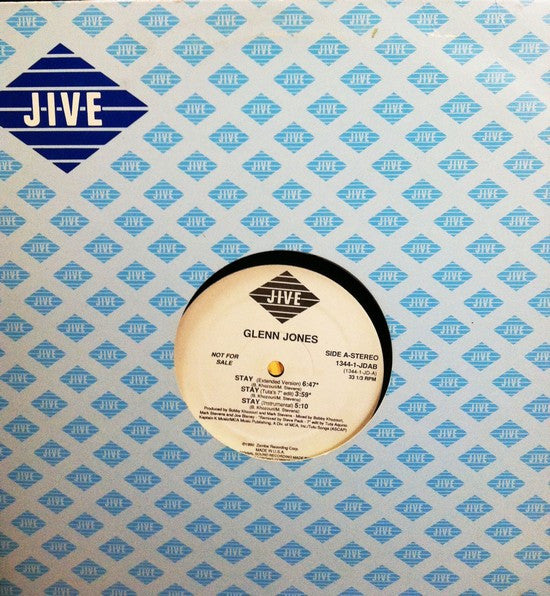Glenn Jones : Stay (12", Promo)
