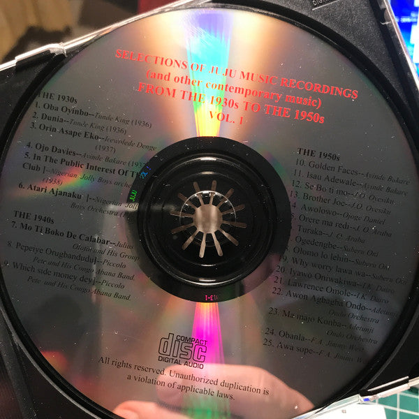 Various : History Of Juju Music Vol. 1 (CD, Comp)