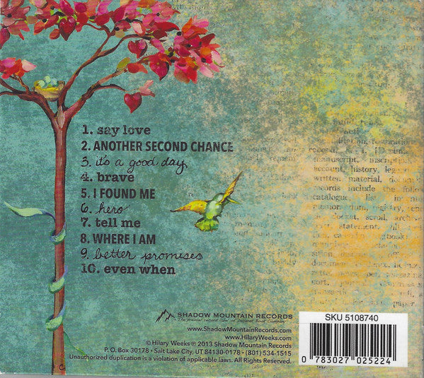 Hilary Weeks : Say Love (CD, Album)