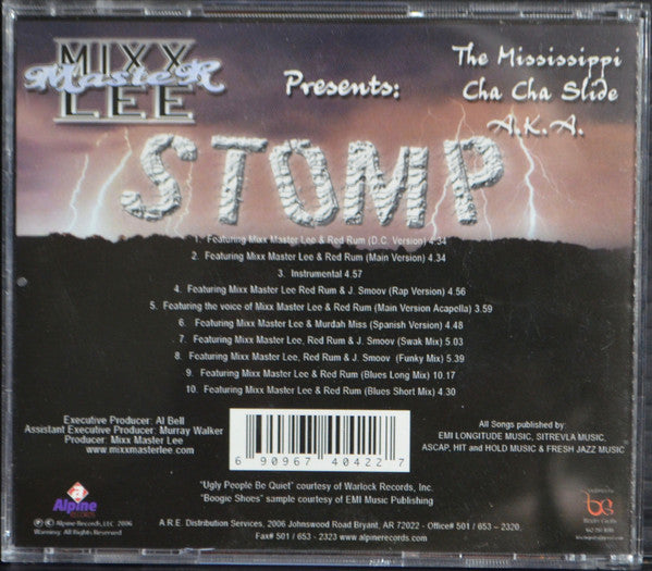 Mixx Master Lee : The Mississippi Cha Cha Slide A.K.A. STOMP  (CD, Maxi)