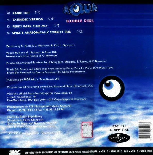 Aqua : Barbie Girl (12")
