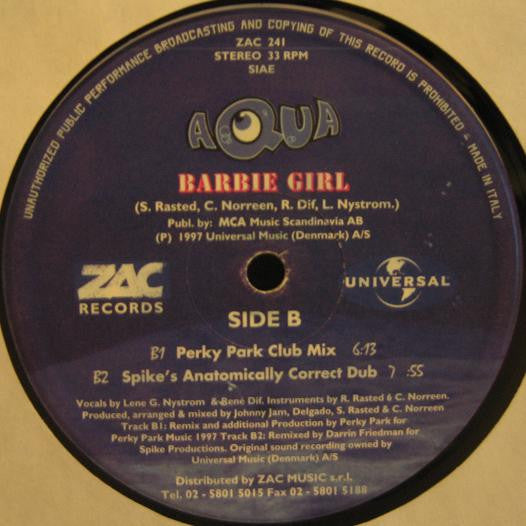 Aqua : Barbie Girl (12")