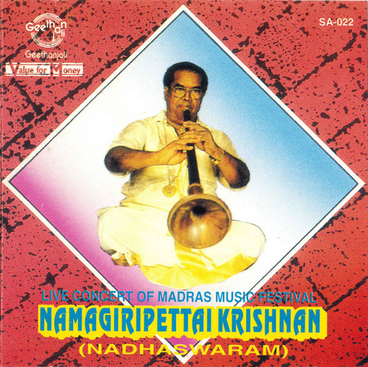 Namagiripettai Krishnan : Live Concert Of Madras Music Festival (Nadhaswaram) (CD, Album)