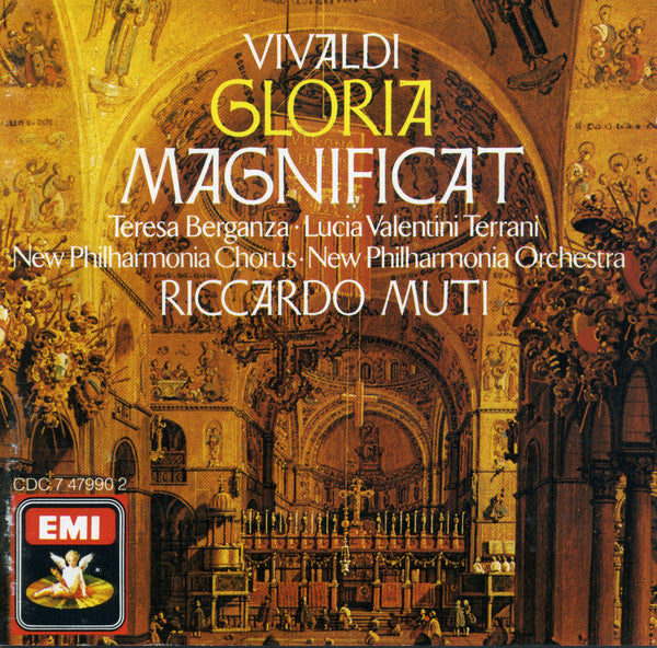 Vivaldi* - Riccardo Muti, Teresa Berganza, Lucia Valentini Terrani, New Philharmonia Chorus, New Philharmonia Orchestra : Gloria - Magnificat (CD, RE, RM)