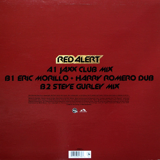 Basement Jaxx : Red Alert (12", Single)