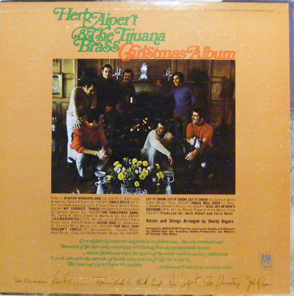 Herb Alpert & The Tijuana Brass : Christmas Album (LP, Album, Ter)