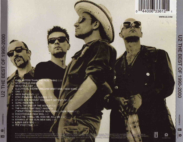 U2 : The Best Of 1990-2000 (CD, Comp)