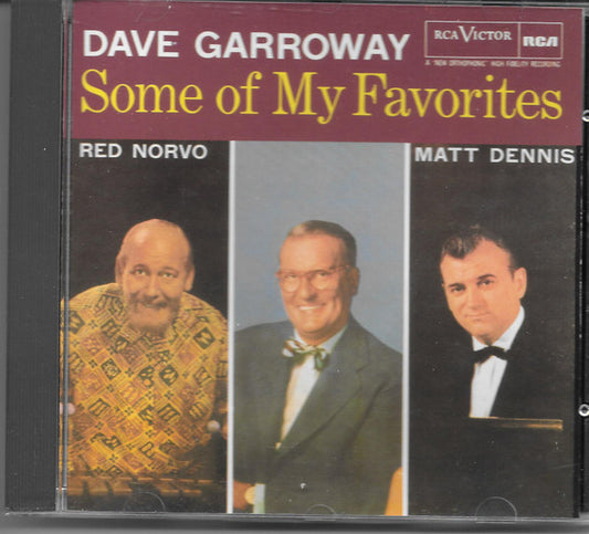 Dave Garroway Presents Matt Dennis, Red Norvo : Some Of My Favorites (CD, Album)