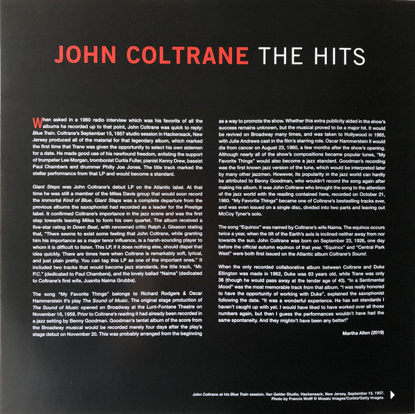 John Coltrane : The Hits (LP, Album, Comp, Gat)