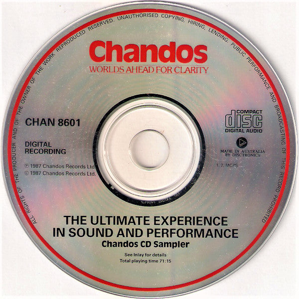 Various : The Ultimate Experience In Sound & Performance (CD, Smplr)