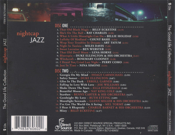 Various : Nightcap Jazz (2xCD, Comp)