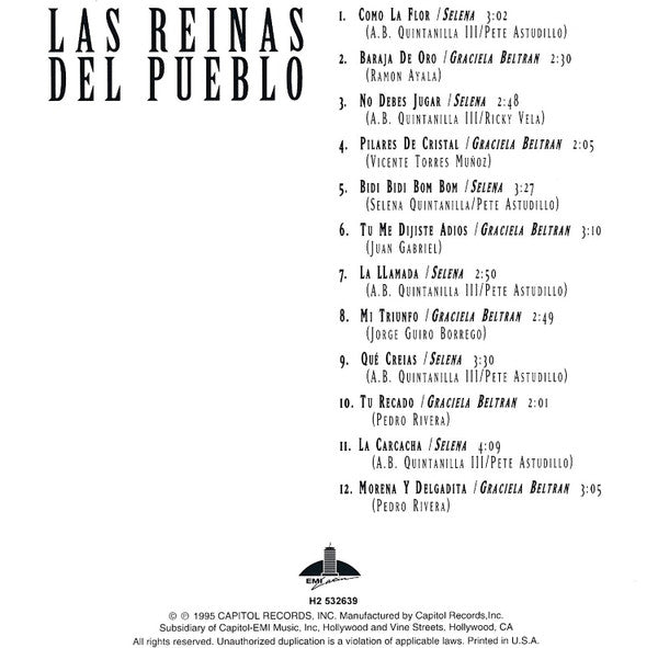 Selena Y Graciela Beltrán : Las Reinas Del Pueblo (CD, Comp, Club)