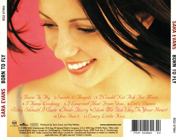 Sara Evans : Born To Fly (CD, Album, Club)