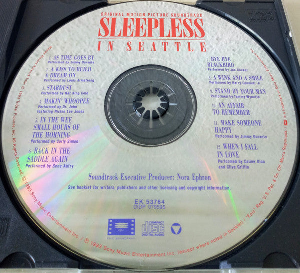 Various : Sleepless In Seattle (Original Motion Picture Soundtrack) (CD, Comp, RE)