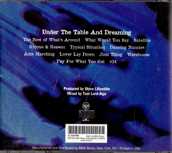 Dave Matthews Band : Under The Table And Dreaming (CD, Album, Club, RE)