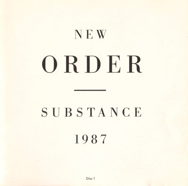 New Order : Substance (2xCD, Comp, M/Print, Sta)