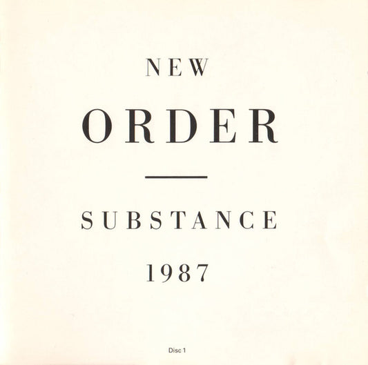 New Order : Substance (2xCD, Comp, M/Print, Sta)