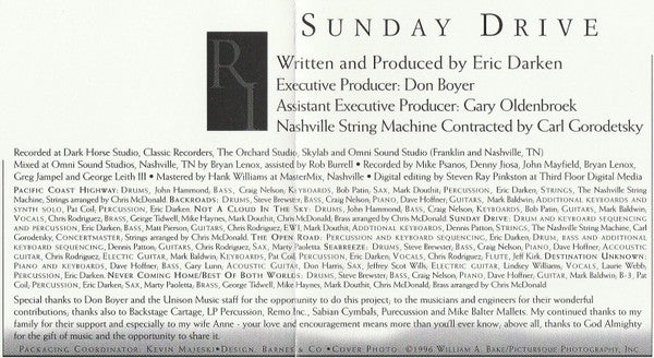 Unknown Artist : Sunday Drive (CD, Album)