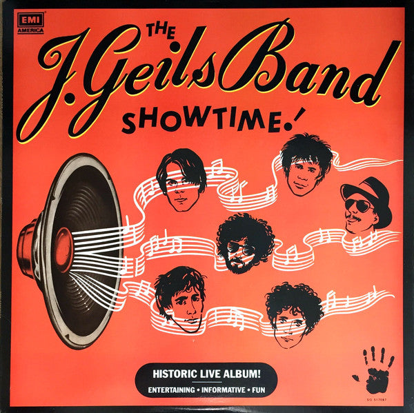 The J. Geils Band : Showtime! (LP, Album, Club, Pit)