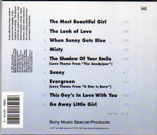 Johnny Mathis : Misty (CD, Comp, RE)