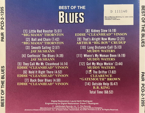 Buy Various : Best Of The Blues: A Summit Meeting (CD, Comp, Club