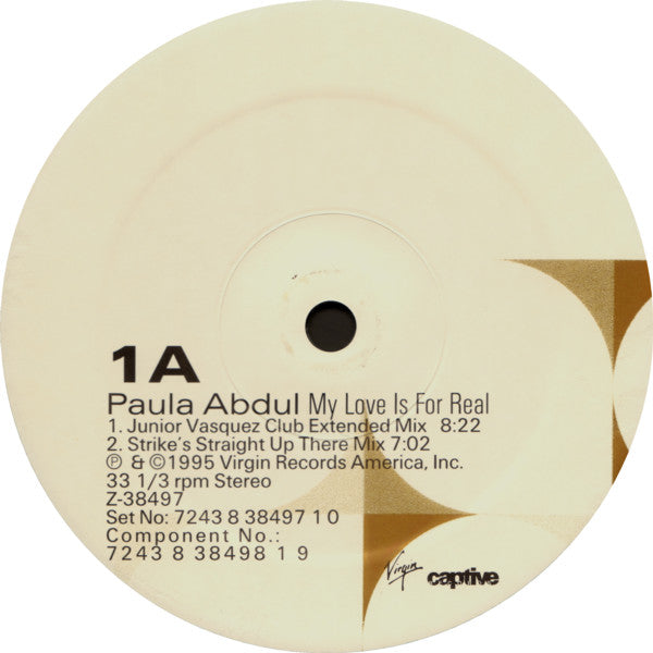 Paula Abdul : My Love Is For Real (2x12", Gat)
