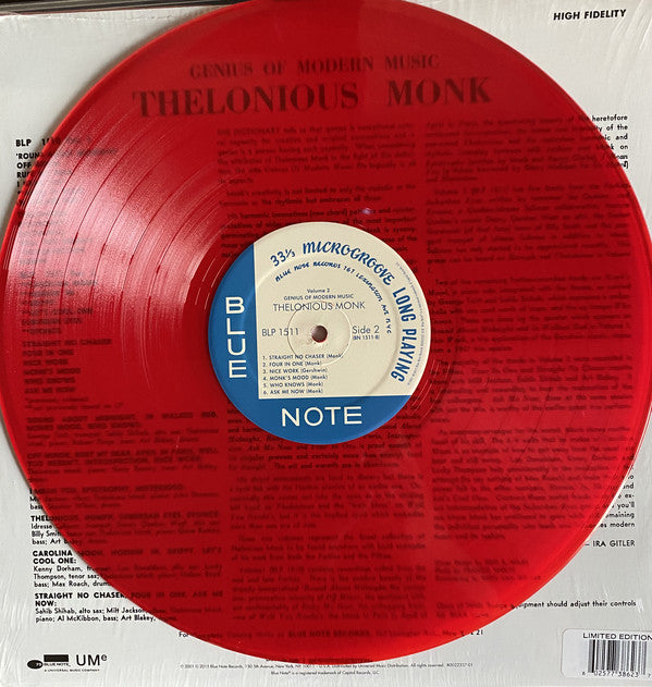 Thelonious Monk : Genius Of Modern Music Volume 2 (LP, Comp, Mono, Ltd, RM, Tra)