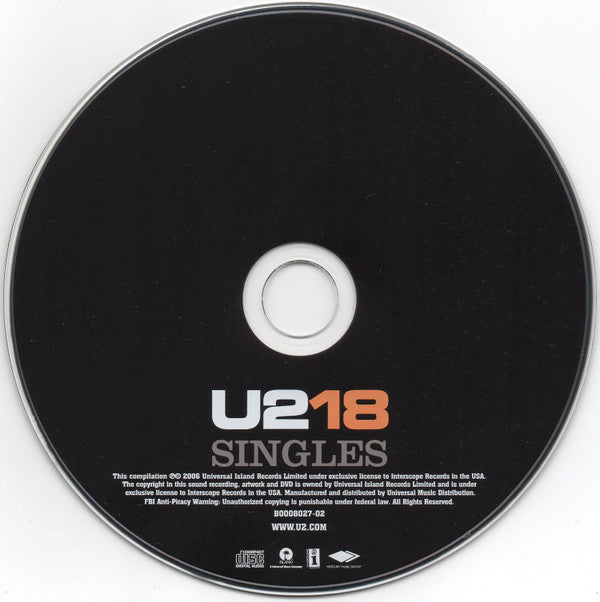 U2 : U218 Singles (CD, Comp, RE)