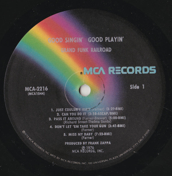 Grand Funk Railroad : Good Singin' Good Playin' (LP, Album, Pin)