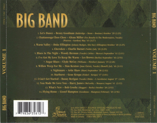 Various : Big Band (Volume 1) (CD, Comp)