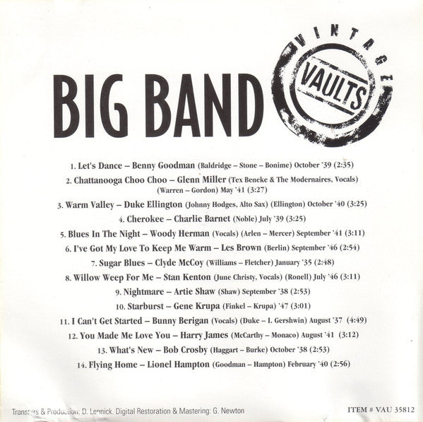 Various : Big Band (Volume 1) (CD, Comp)